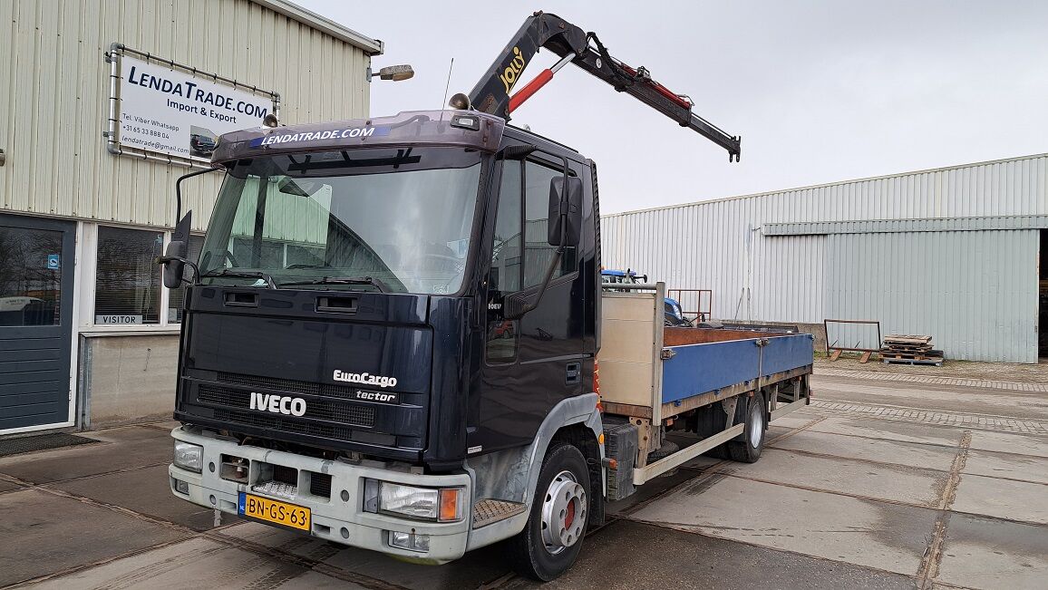 IVECO EuroCargo 80E17 * Crane 2 x Rotator Function * camión caja abierta