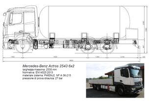 MERCEDES-BENZ Actros 25.43 camión cisterna de gas