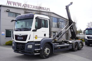 MAN TGS 26.420 6×2 E6 Marrel hooklift / 132 tho. km / steering and l camión con gancho