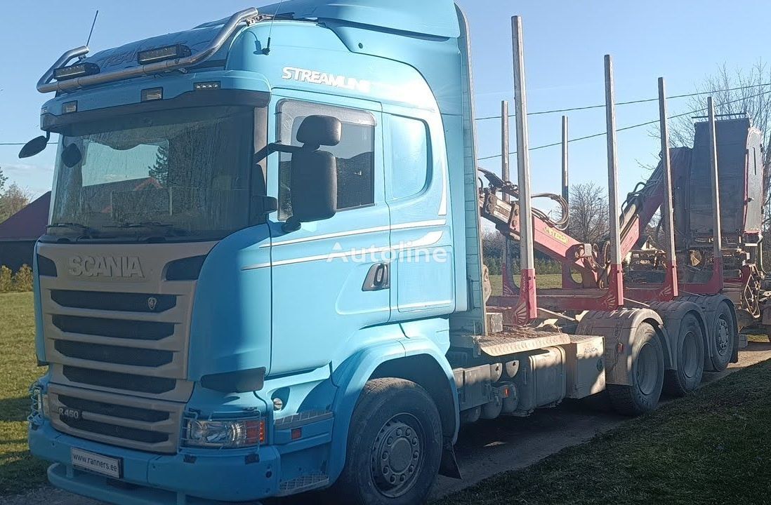 Scania R450 8x4 timber+ loglift, retarder camión maderero