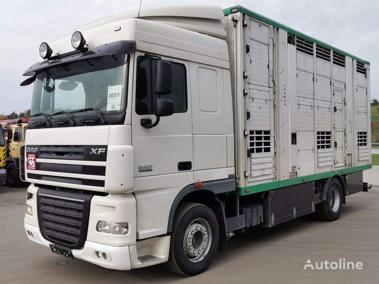 DAF FA XF 105.460T  camión para transporte de ganado