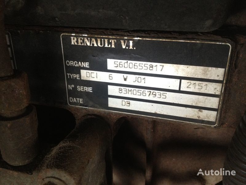 Renault dci 6v j01 83m0567935 motor para Renault 220.250.270 camión