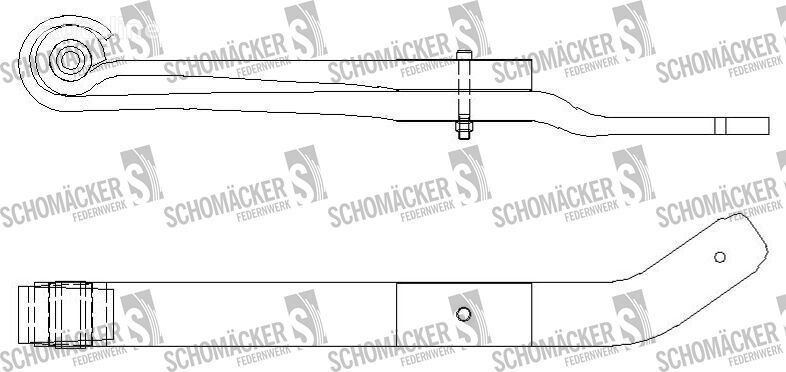 Renault Schomäcker 850050, O.E. 5010383589 85005000 suspensión de ballesta para camión