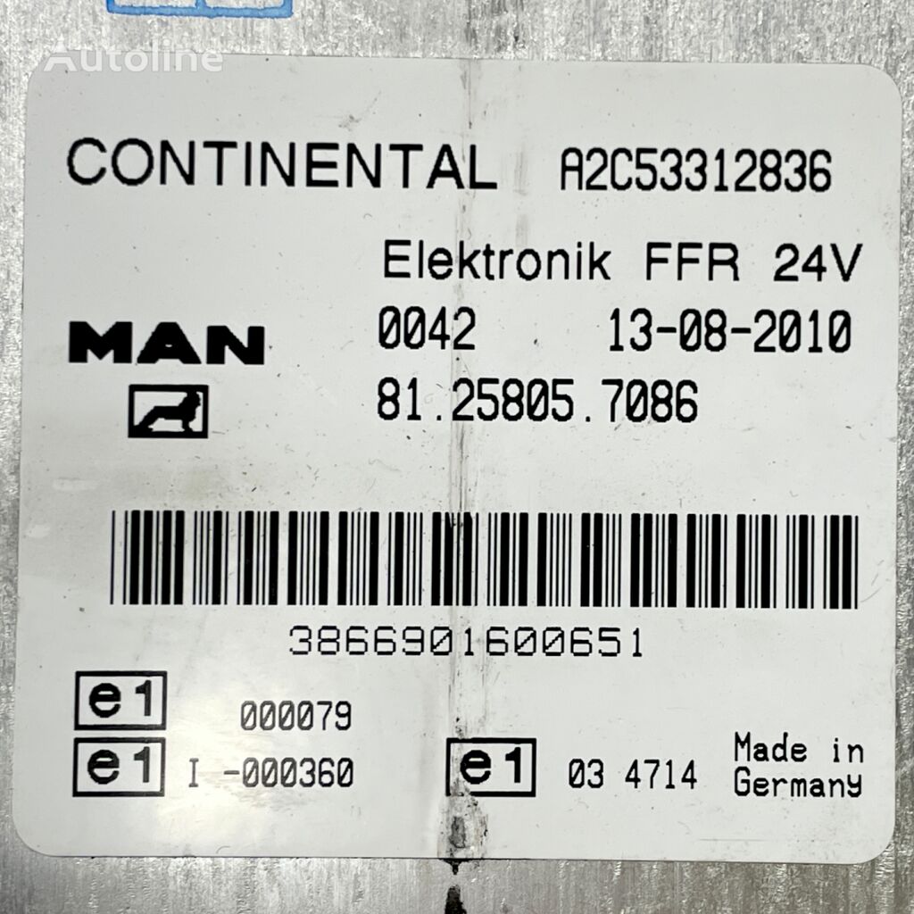 Continental LIONS CITY A21 (01.96-12.11) A2C53312836 unidad de control para MAN Lion's bus (1991-) autobús