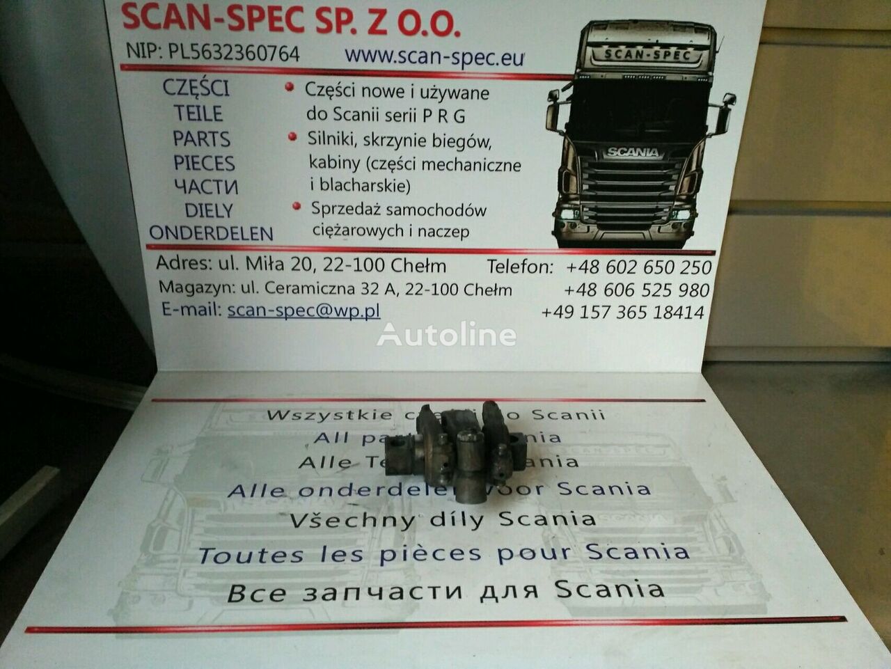 Klawiatura válvula de motor para Scania P R G series 4 tractora