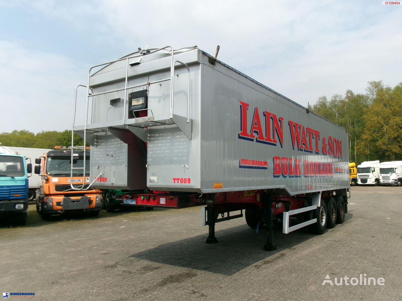 Montracon Tipper trailer alu 55 m3 + tarpaulin semirremolque volquete